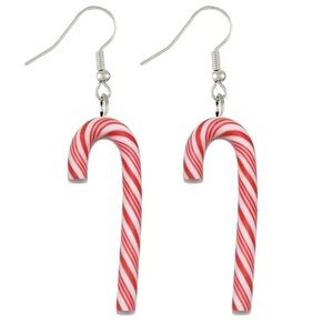 $3 Candy Cane Hook Earrings New $3 WHEN BUNDLED WITH 3 OR MORE ITEMS